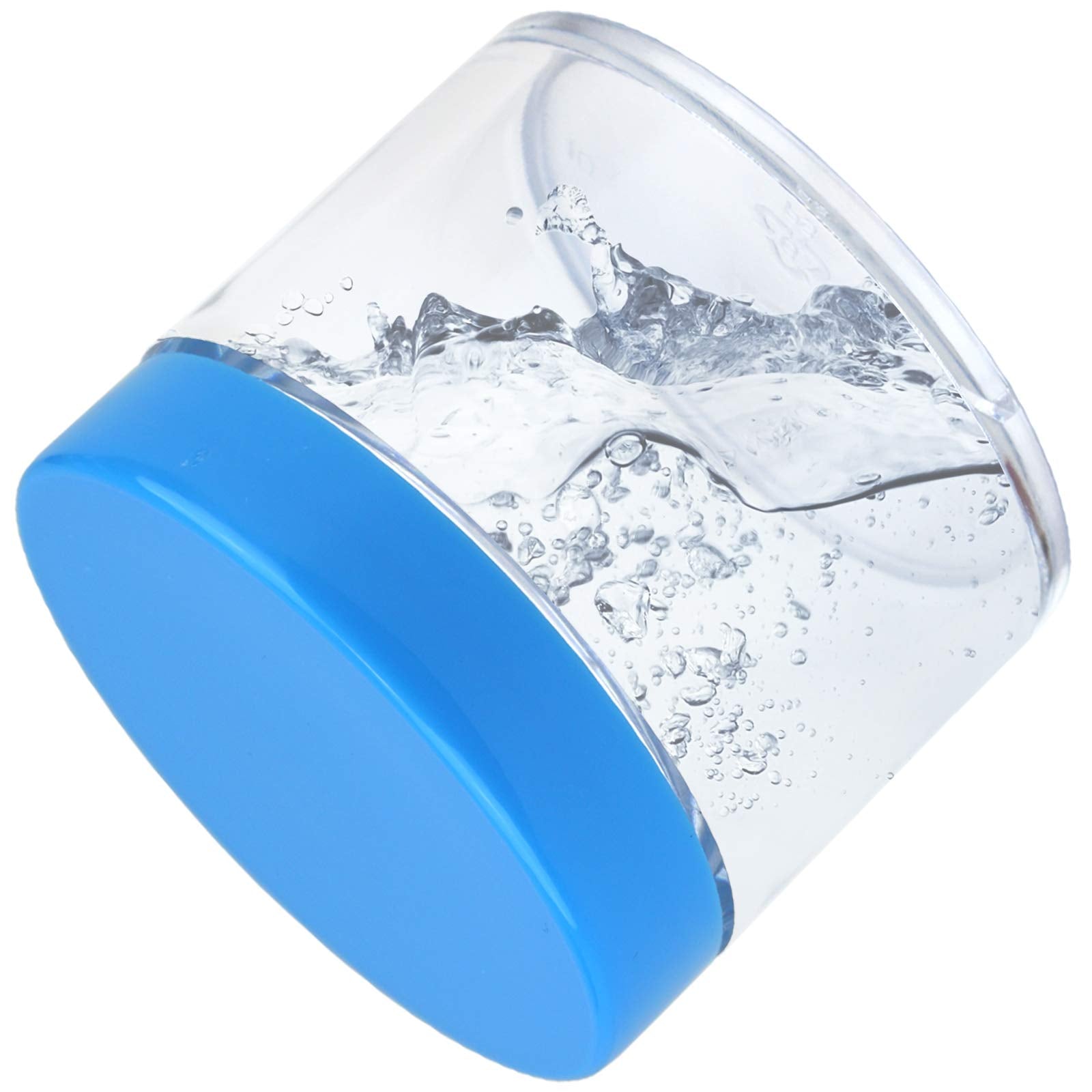 Beauticom 60 Grams/60 ML (2 Oz) Round Clear Leak Proof Plastic Container Jars with Blue Lids for Travel Storage Makeup Cosmetic Lotion Scrubs Creams Oils Salves Ointments (36 Jars)